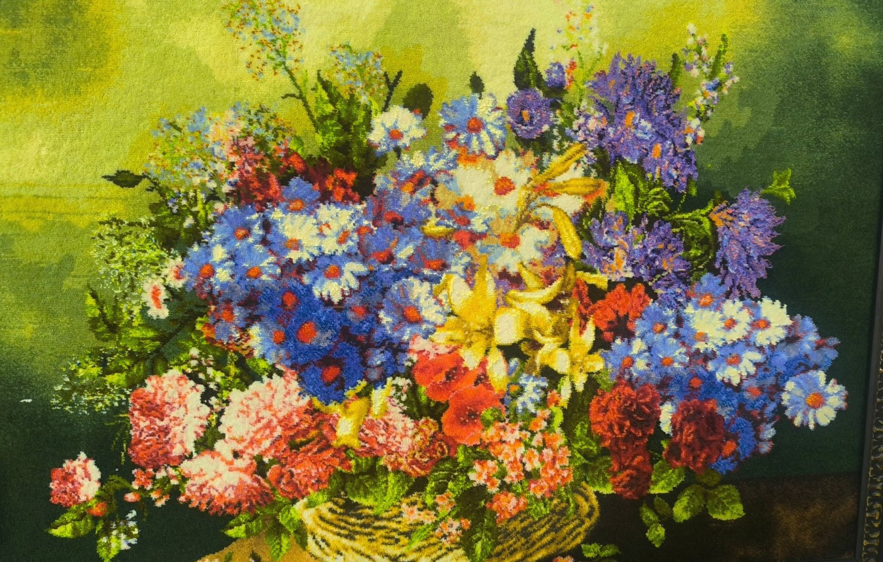 فرصتی تکرار نشدنی!تابلو فرش چله ابریشم!